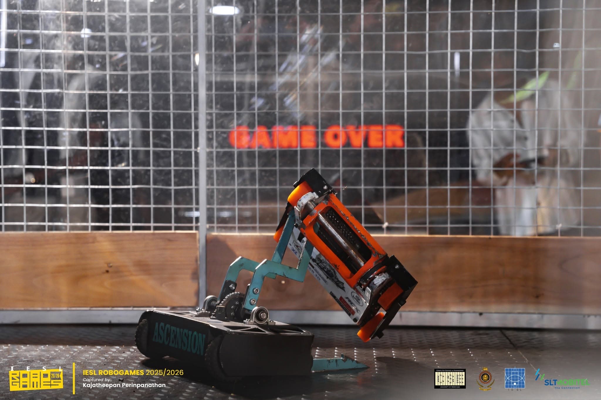 Open category — BattleBots combat robot in the arena