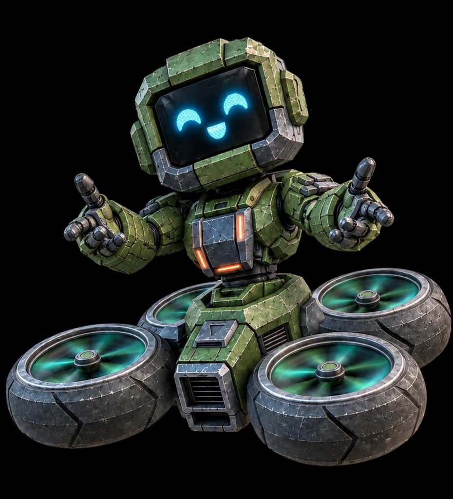 School and university hover mascot with thumbs up